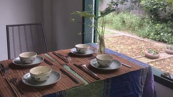 Café da manhã, almoço e jantar