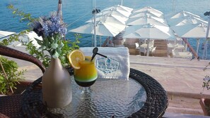 Deluxe Double Room, 1 Bedroom, Beach View | Terrace/patio - Coral Beach Pearl Guest House (Eilat)