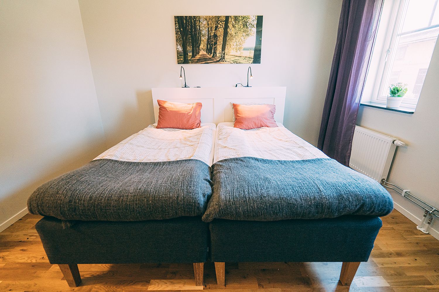 classic double or twin room, 2 single beds, accessible, ensuite | desk, blackout curtains, soundproofing, cots/infant beds