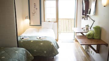 双床房 | 遮光窗帘、WiFi、床单