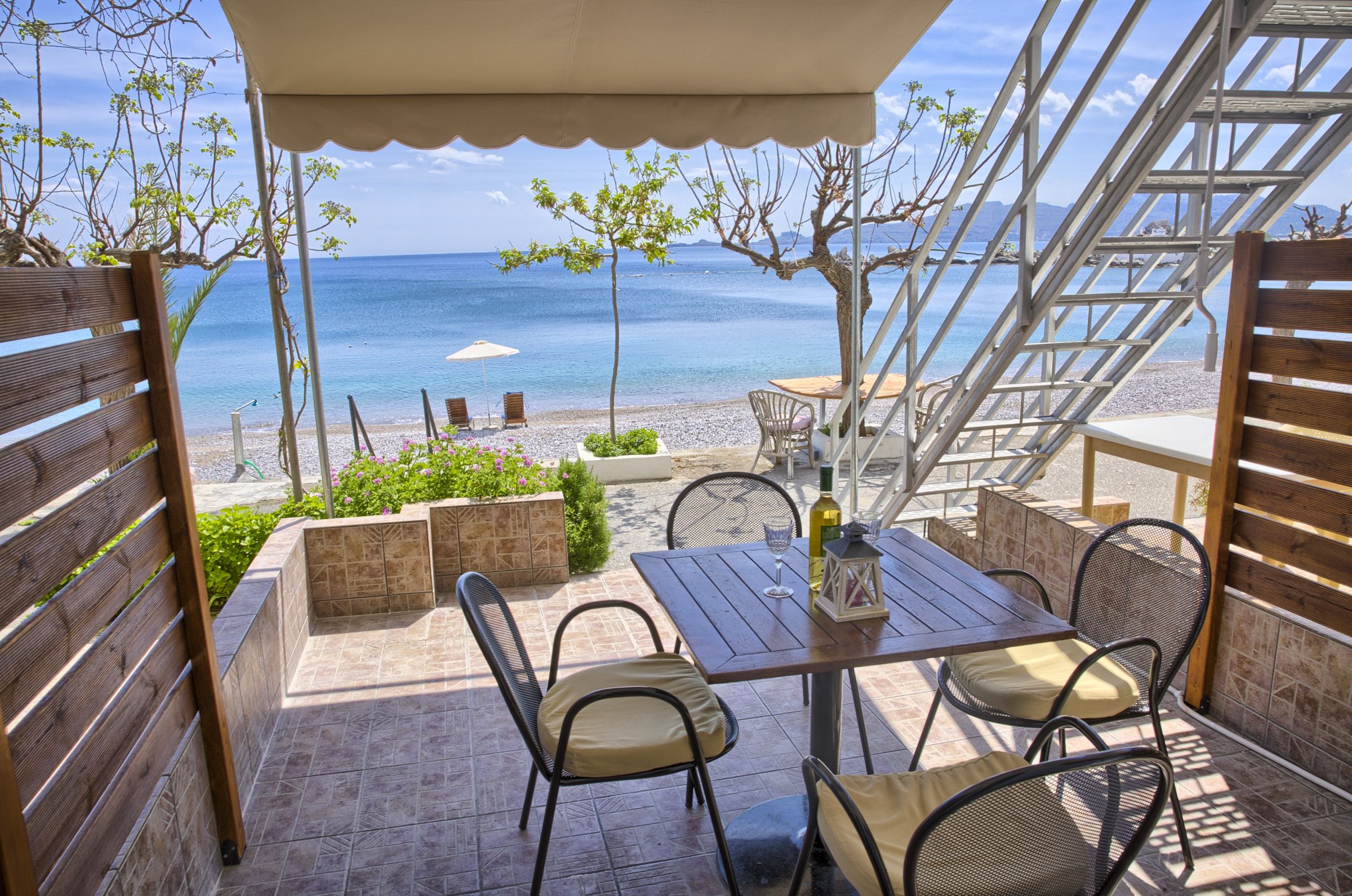 Deluxe Apartment, 1 Bedroom, Terrace, Sea View | Terrace/patio