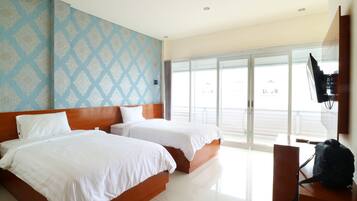 Deluxe Twin kamer | Een bureau, gratis wifi, beddengoed