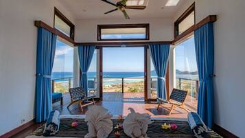 Villa, 5 Bedrooms, Ocean View | Living room | 32-inch LCD TV with cable channels, TV