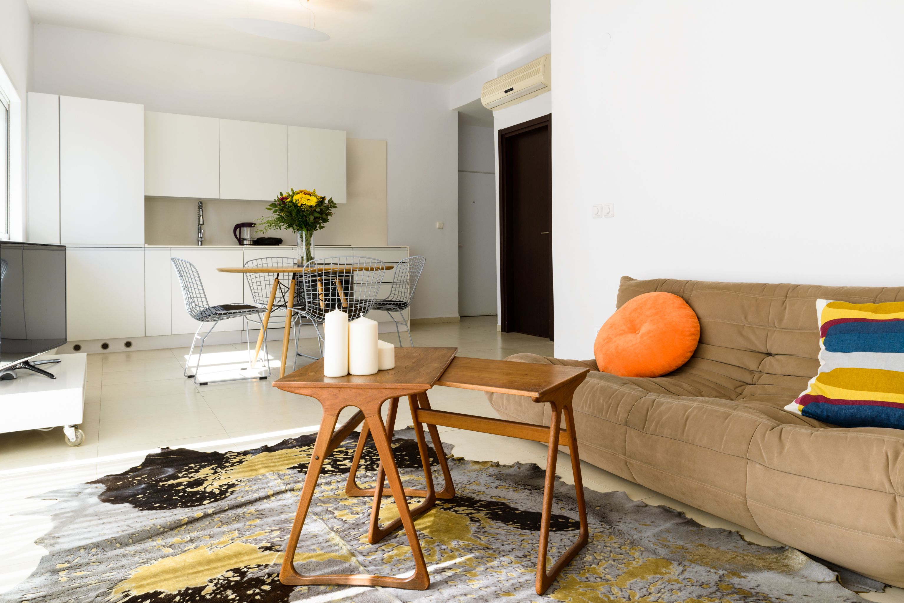 Apartment, 2 Bedrooms, Terrace, Sea Facing | Living area
