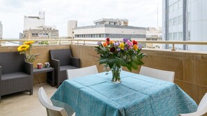 Family Apartment, 3 Bedrooms, Balcony | Terrace/patio - Comfort & Balcony near Beach by FeelHome (Tel Aviv)