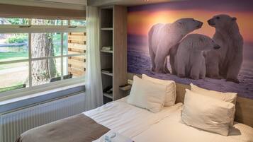 Luxe tweepersoonskamer, uitzicht op tuin, aan de binnenplaats | Kameruitzicht