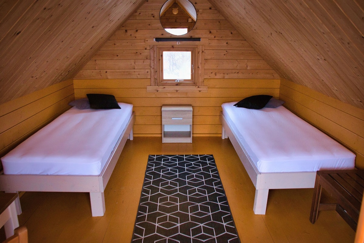 Standard Cottage, 2 Single Beds, Mountain View | 1 bedroom, memory-foam beds, desk, blackout curtains