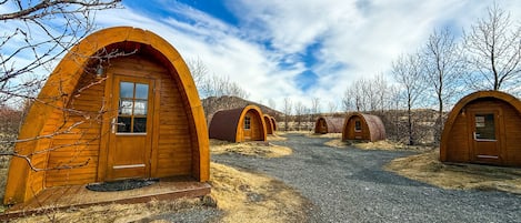 1 bedroom, memory-foam beds, desk, blackout curtains