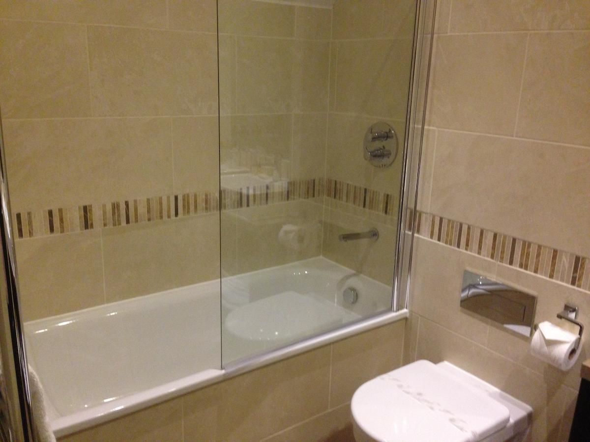 free toiletries, hair dryer, towels