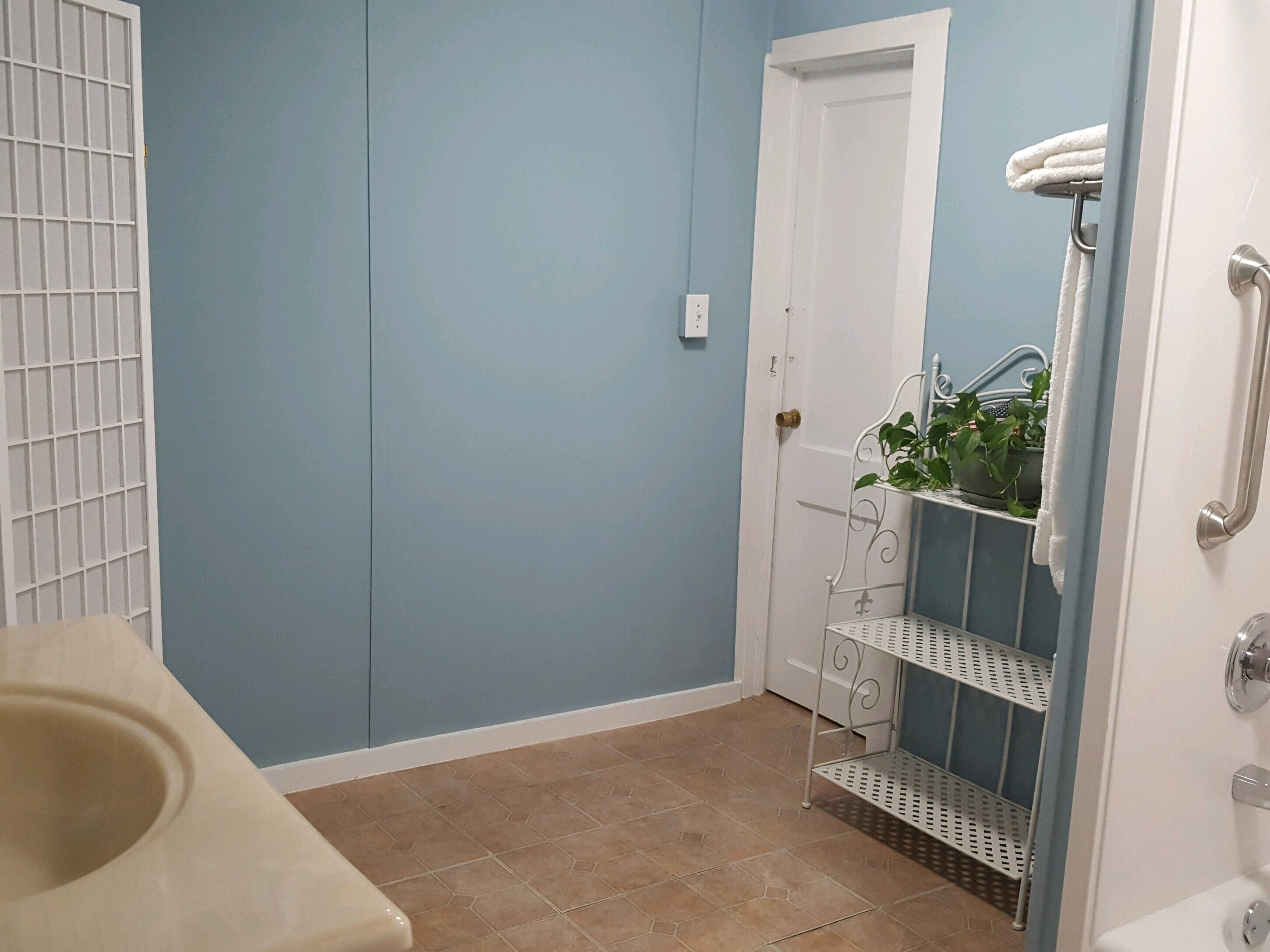 Combinazione doccia/vasca, asciugacapelli, asciugamani, sapone