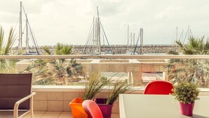 Appartement Premium, 3 chambres, vue mer | Vue sur la plage/l’océan