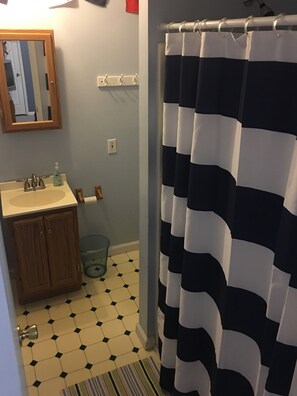 Combined shower/bathtub, hair dryer, towels, soap - Space To Spread Out! (Cadiz)