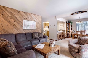 TV, fireplace, DVD player