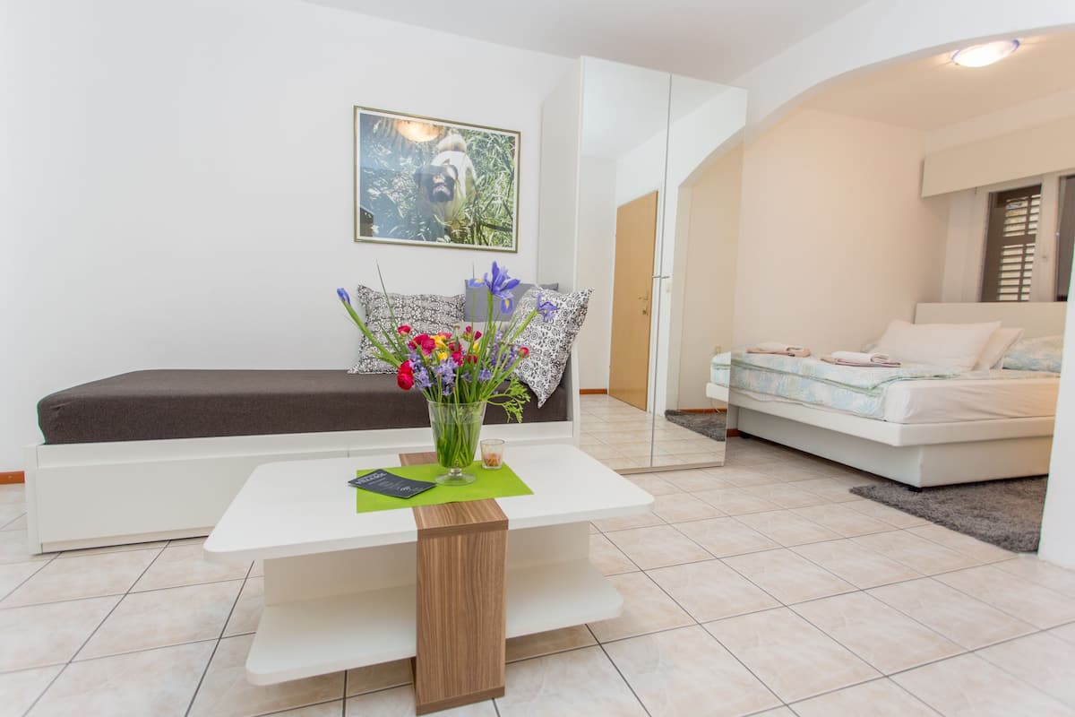 Studio, balkon | 1 slaapkamer, gratis wifi, beddengoed