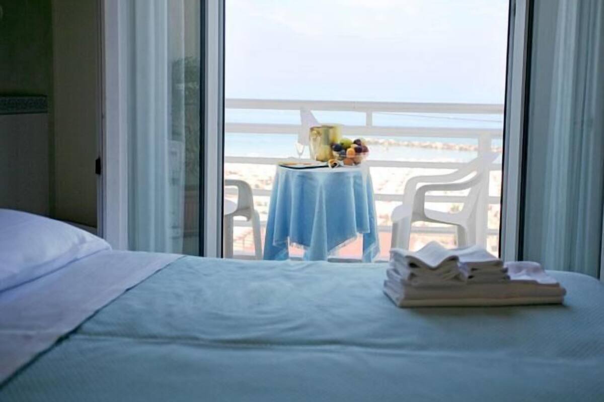 Double or Twin Room, Balcony, Sea View | View from room