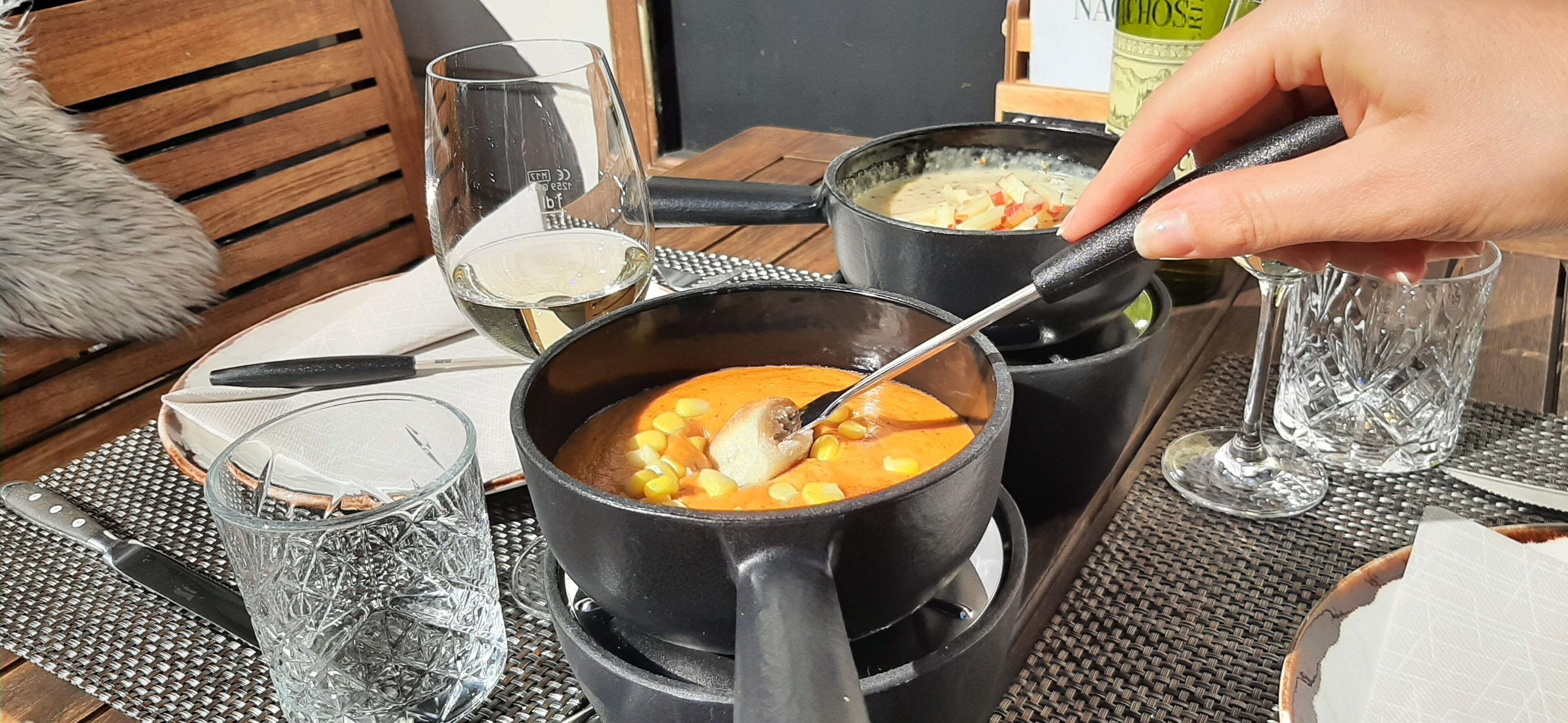 lunch and dinner served, local and international cuisine