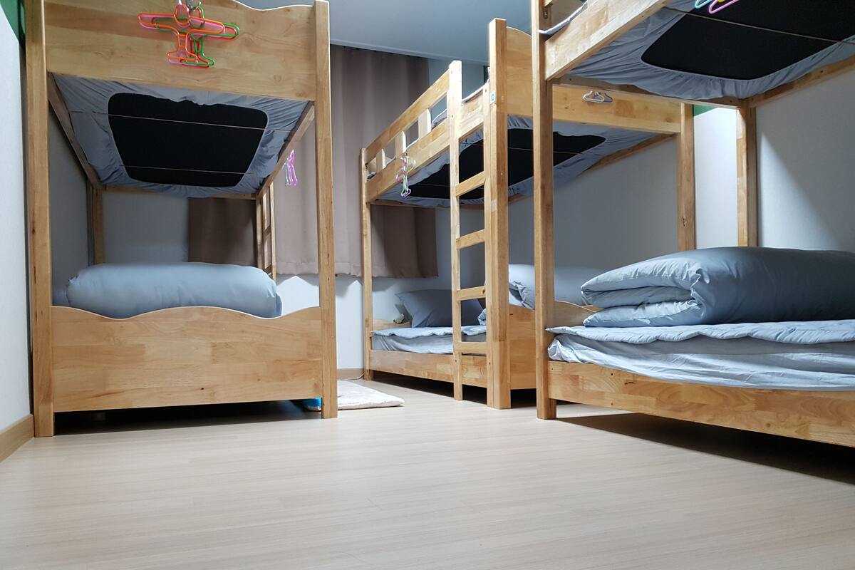 Shared Dormitory, Men only | Blackout curtains, iron/ironing board, free WiFi, bed sheets