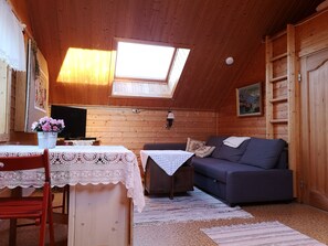 Traditional-Penthouse, 1 Schlafzimmer | Wohnzimmer