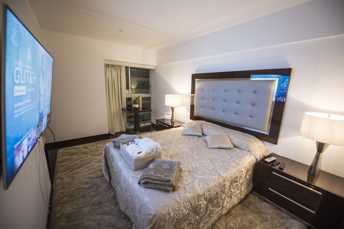 4 Schlafzimmer, Bettwäsche aus ägyptischer Baumwolle