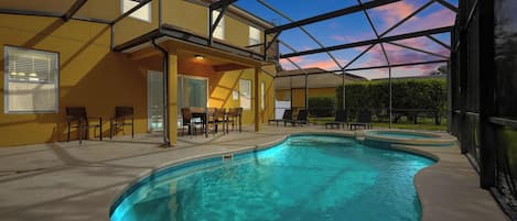 Et oppvarmet basseng