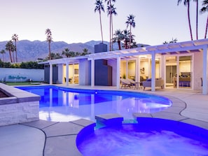 A heated pool