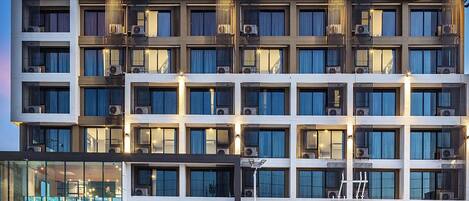 Voorkant van accommodatie