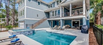 Marca nueva casa personalizada! ¡5 suites king! Calor GRATUITO de la piscina! Paseo a la playa
