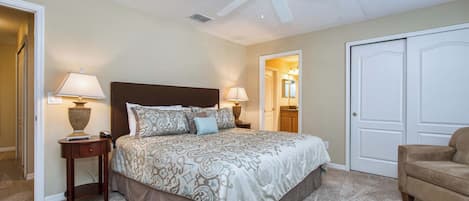 4 bedrooms, iron/ironing board, WiFi (free), bed sheets