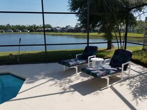 A heated pool - Beautiful Pet Friendly Home with Lake View, 4613 (Kissimmee)