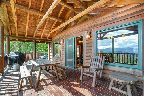 Nantahala upeat vesimökit - hieno näkymä