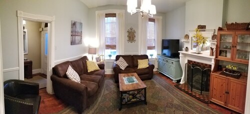 Lancaster City home with fenced yard and off street parking, walk to downtown