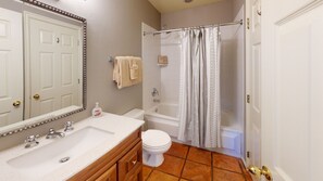 Hair dryer, towels