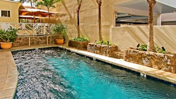 Outdoor pool, free pool cabanas