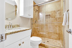 Shower, hair dryer, towels - Oceanfront Paradise! Only Steps from the Beach (Hilton Head Island)