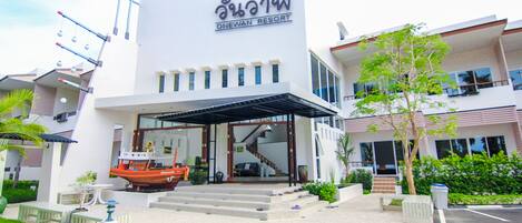 Voorkant van accommodatie