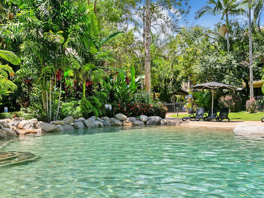 3 outdoor pools, open 6:00 AM to 10:00 PM, pool umbrellas, pool loungers