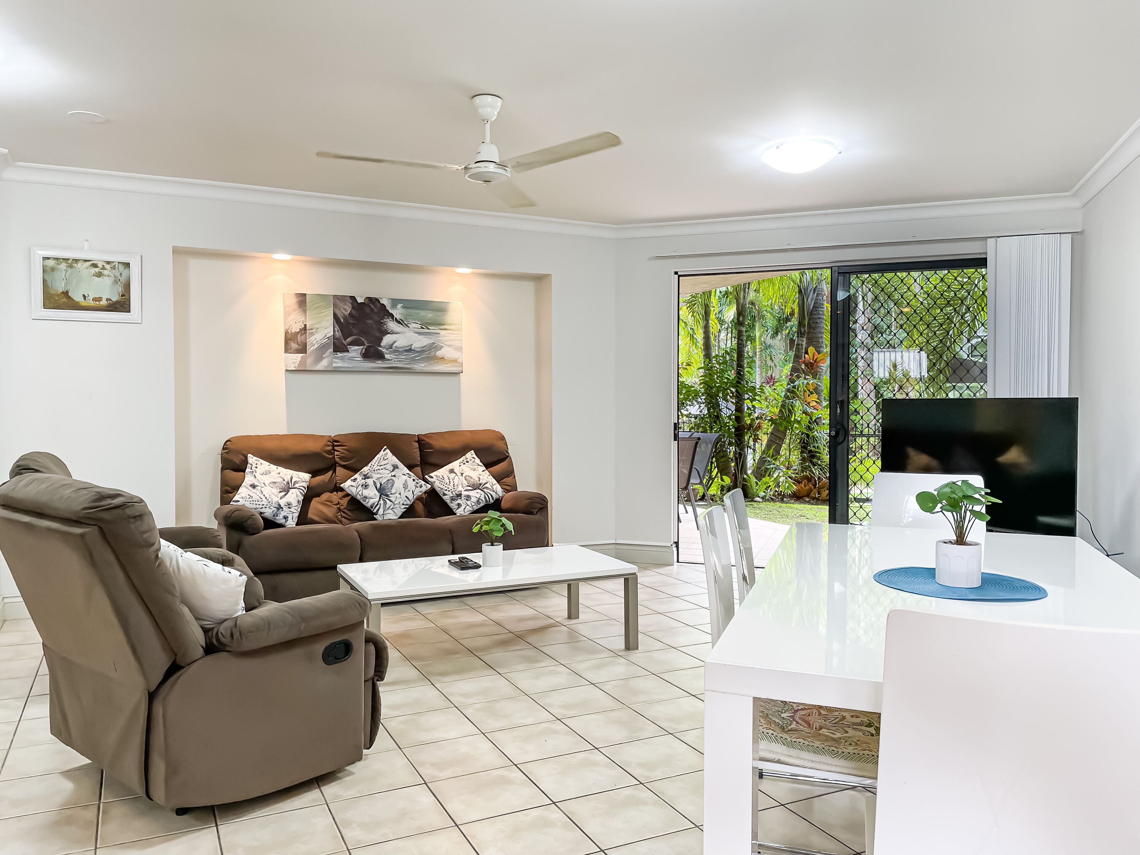 Classic Apartment, 3 Bedrooms | Living room | 43-inch flat-screen TV with satellite channels, TV, DVD player