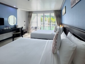 Deluxe Double Room, Pool Access | In-room safe, desk, blackout curtains, free WiFi - Grand Supicha City Hotel (Phuket)