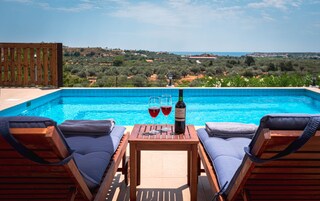 华丽套房, 2 间卧室, 私人游泳池, 山景 | 水景