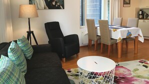 Exclusive-lejlighed - 1 soveværelse - byudsigt - have-område