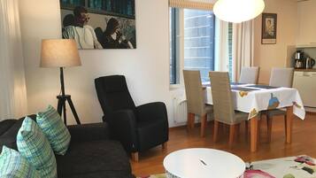 Exclusive Apartment, 1 Bedroom, City View, Garden Area | 1 bedroom, down comforters, soundproofing, iron/ironing board