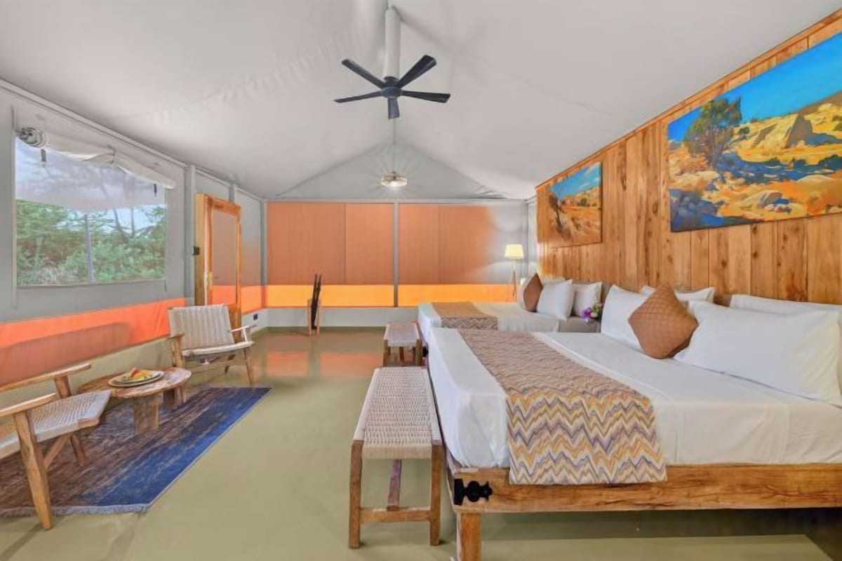Premium bedding, memory-foam beds, minibar, in-room safe