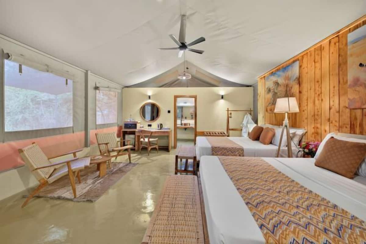 Premium bedding, memory-foam beds, minibar, in-room safe