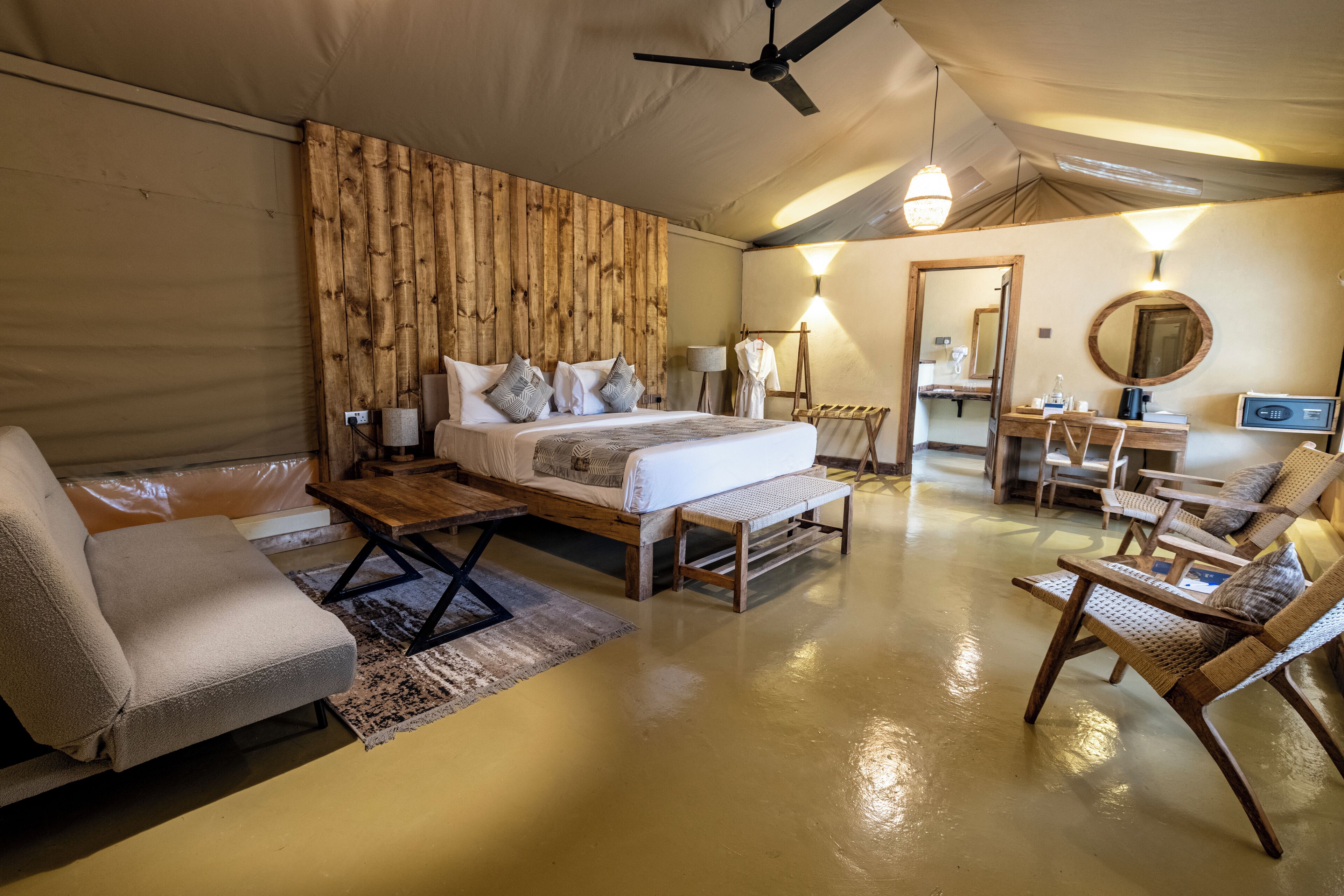 Club Tent | Premium bedding, memory foam beds, minibar, in-room safe