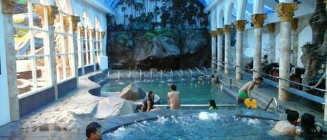 Indoor pool, outdoor pool