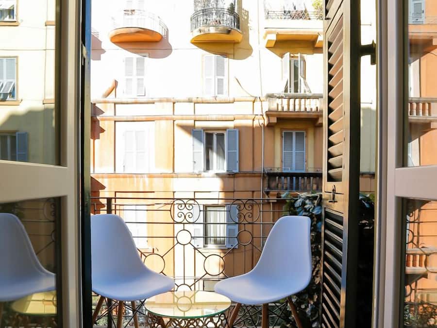 Triple Room, Balcony, City View | Street view
