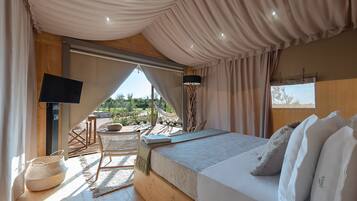 Tente Luxe | Vue sur le jardin