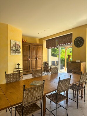 Cottage, en-suite badkamer (Vue sur vignobles) | Dineren