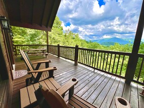 Cabin, 2 Bedrooms | Balcony - Eagles Point 3 Bedrooms 3 Bathrooms Cabin (Sevierville)