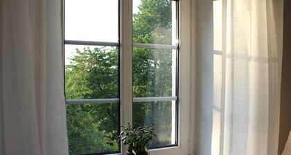 Schöne helle Ferienwohng mit eig. EG, Balkon m. Morgensonne und Gästeparkpl.